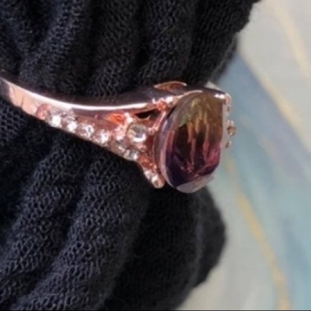 ROSE GOLD W/ AMETRINE Two/Tone COLOR RING - Picture 4 of 8